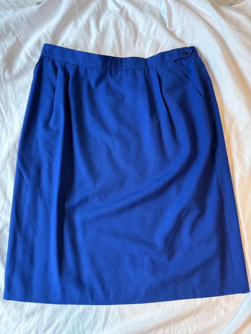 Vintage Casablanca Pencil Skirt in Royal Blue